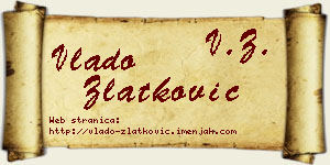 Vlado Zlatković vizit kartica
